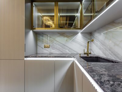 Transitional kitchen design